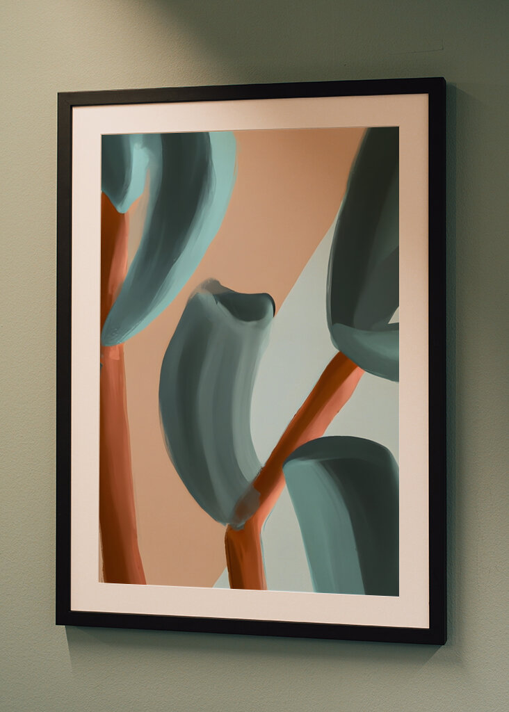 Ballett mit gebogenen Blättern