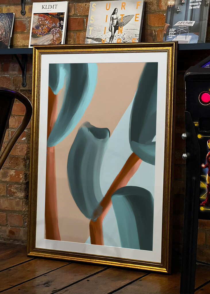 Ballett mit gebogenen Blättern