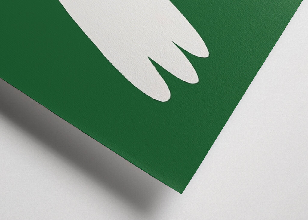 Heitere weiße Taube