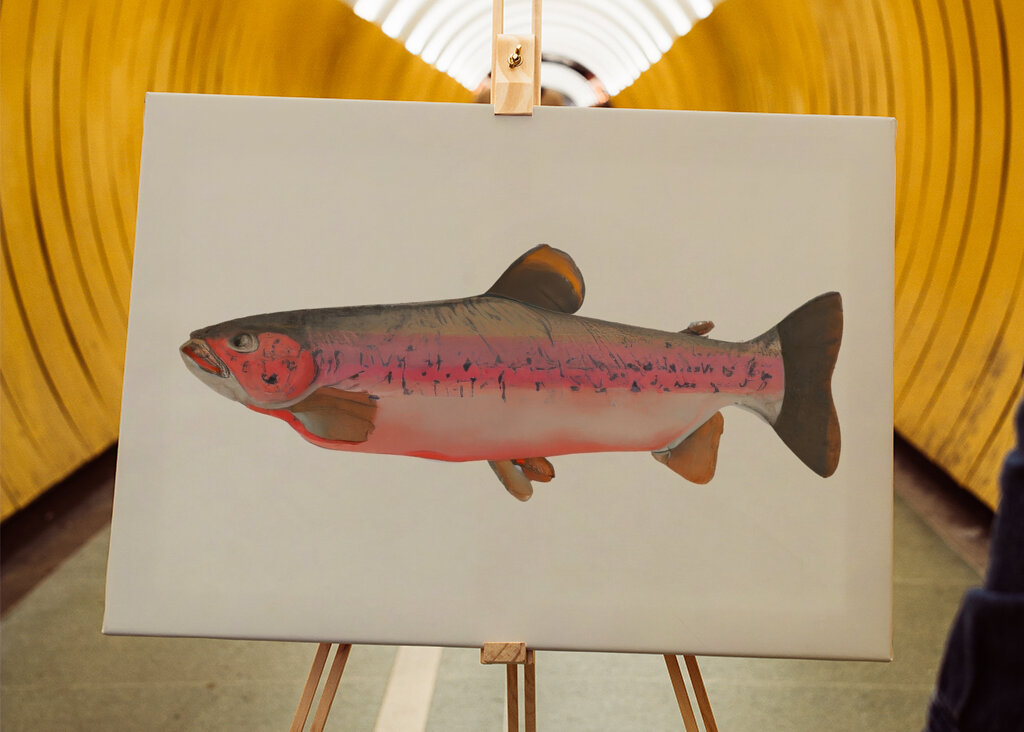 Regenbogenforelle Gelassenheit