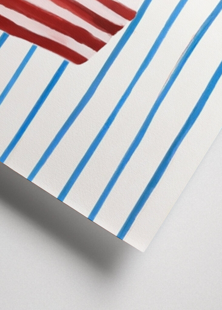 Gestreifte Popcorn-Glückseligkeit