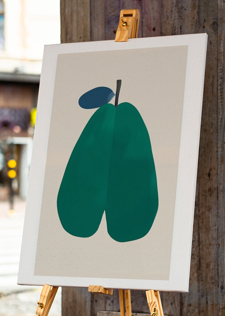 Abstrakte grüne Form