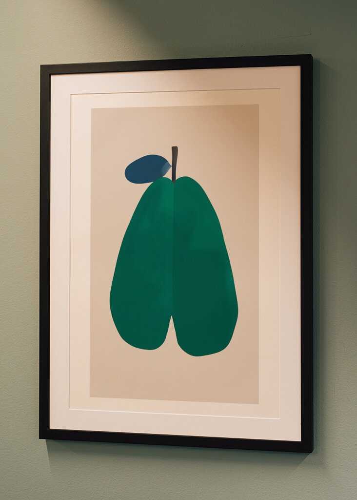 Abstrakte grüne Form