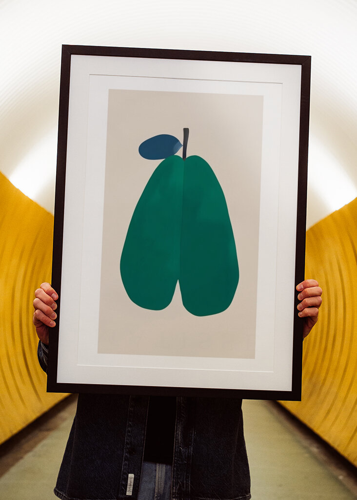 Abstrakte grüne Form