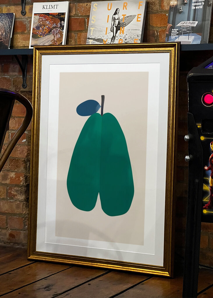 Abstrakte grüne Form