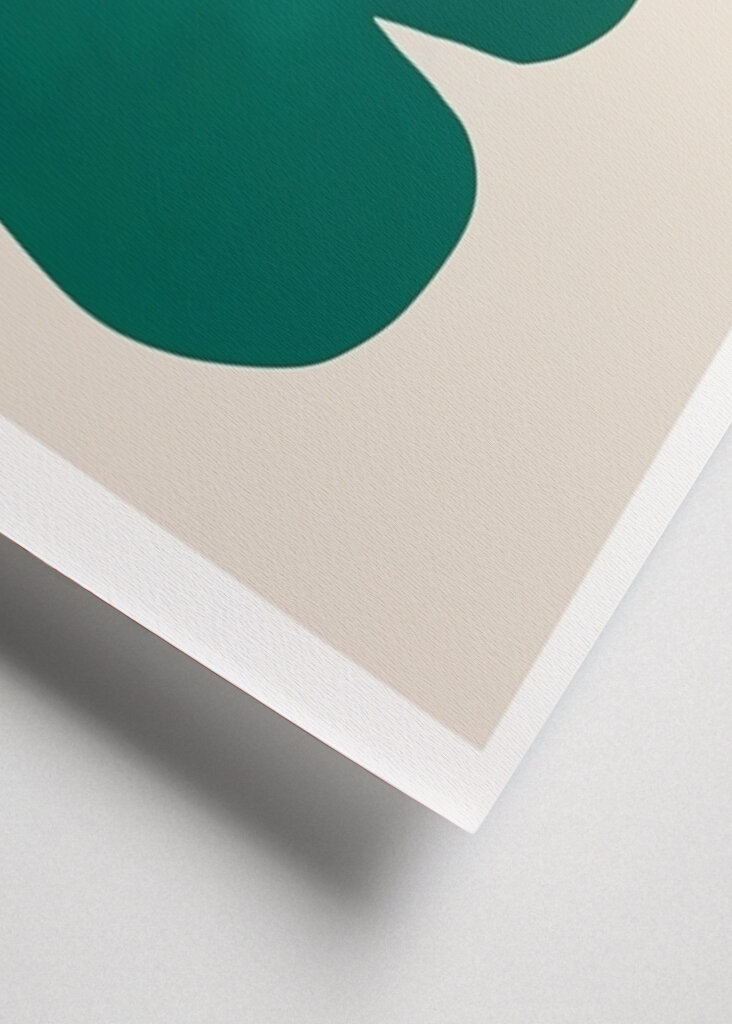 Abstrakte grüne Form