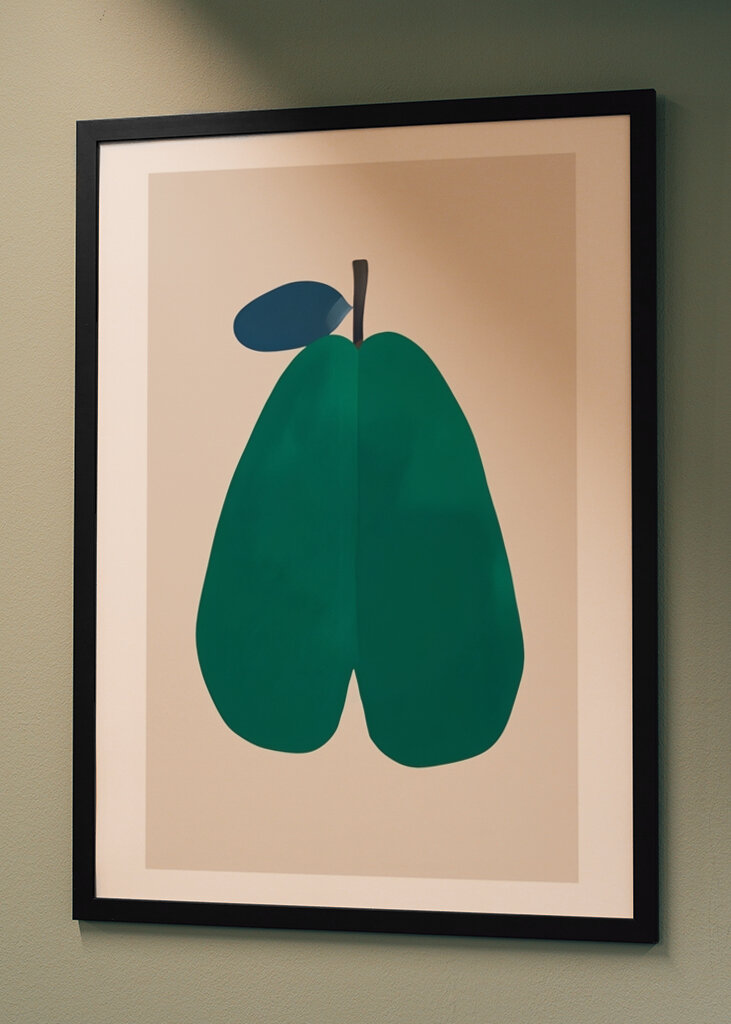 Abstrakte grüne Form