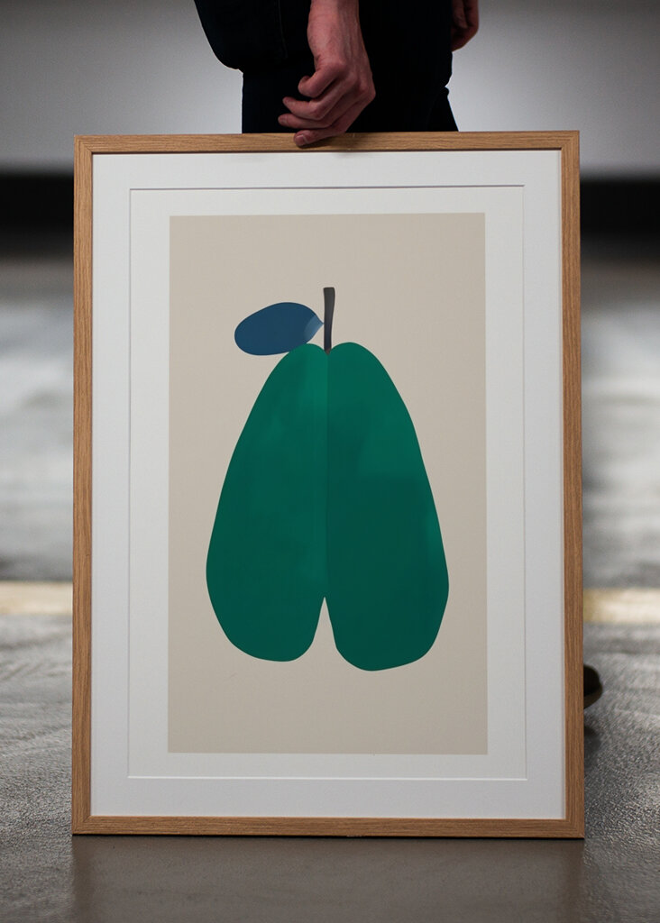 Abstrakte grüne Form