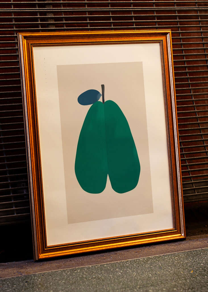 Abstrakte grüne Form