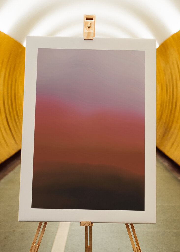 Düsteres Horizontleuchten