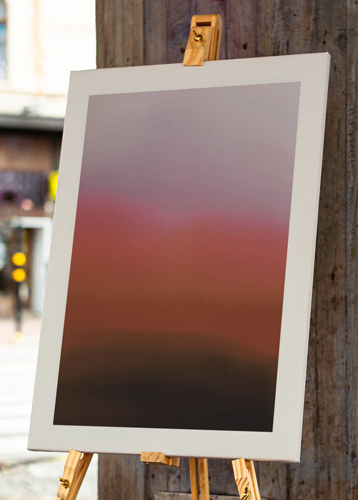 Düsteres Horizontleuchten