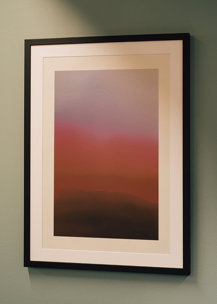 Düsteres Horizontleuchten