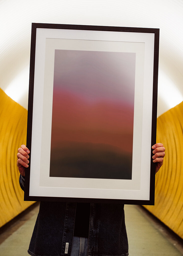 Düsteres Horizontleuchten