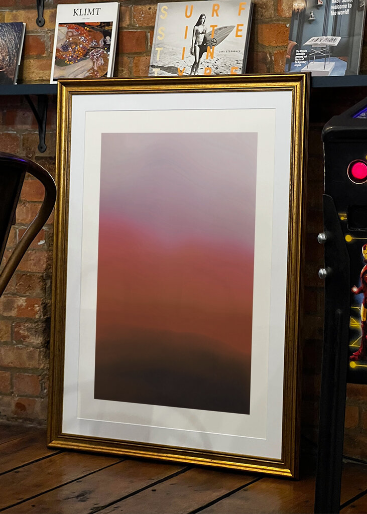 Düsteres Horizontleuchten