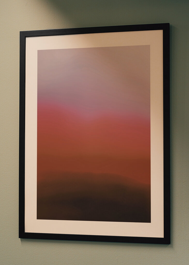 Düsteres Horizontleuchten