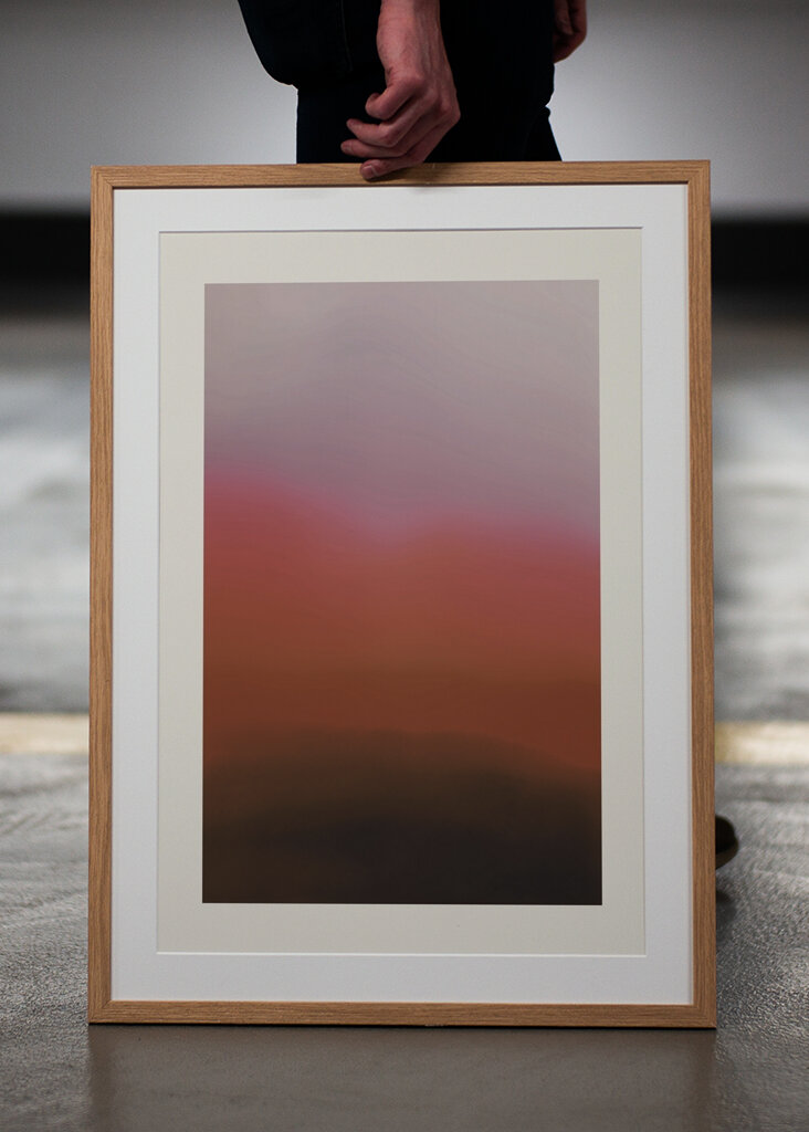 Düsteres Horizontleuchten