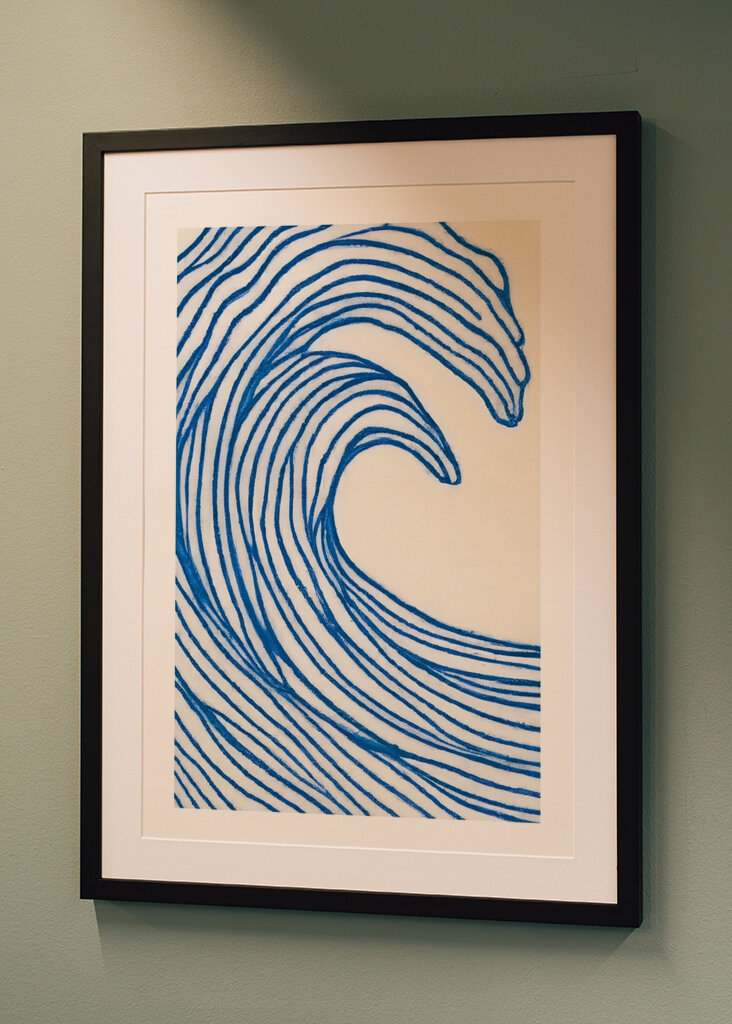 Ozeanische Wellen fließen