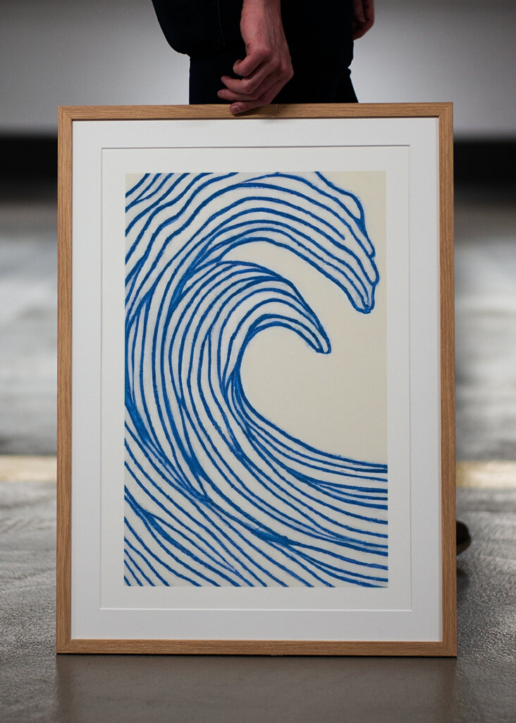 Ozeanische Wellen fließen