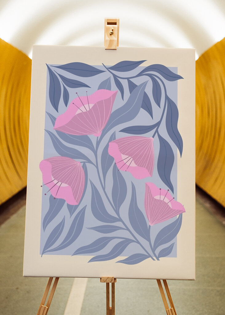 pastellfärgat kronblad dans