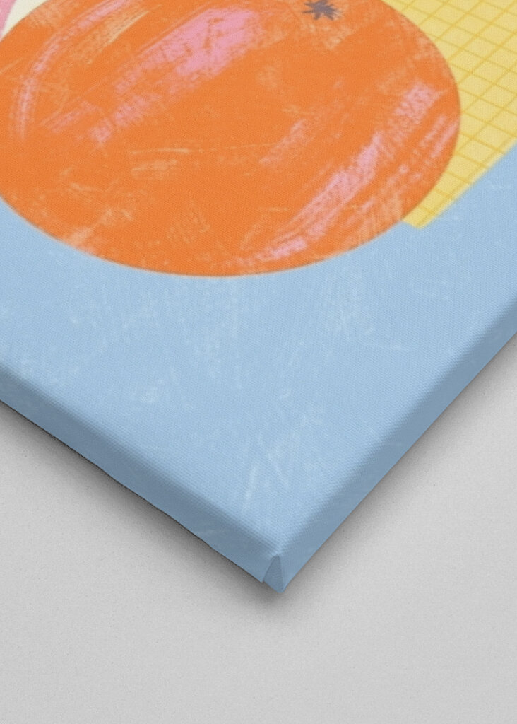 Trio di vasi e frutta