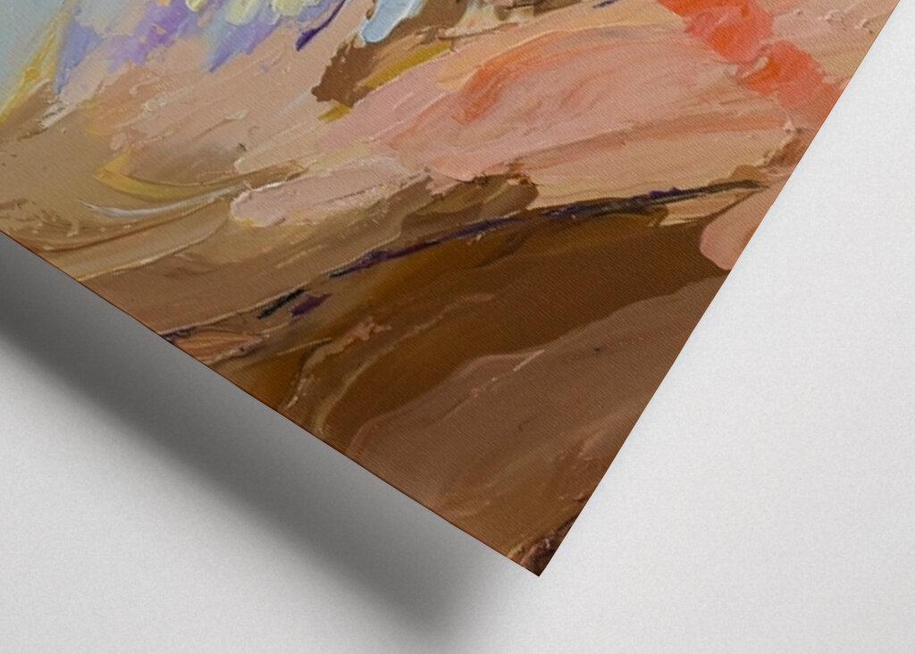 Sunlit Waves Leinwand