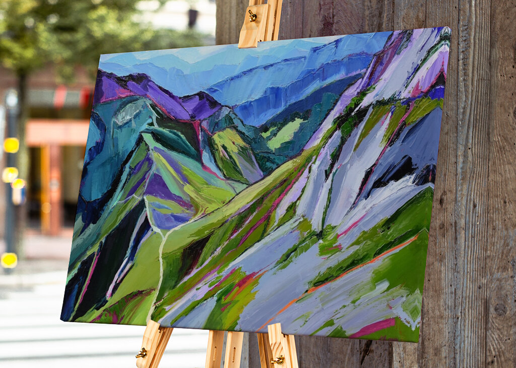 Vibrant Mountain Path