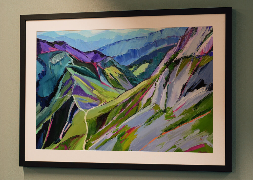 Vibrant Mountain Path