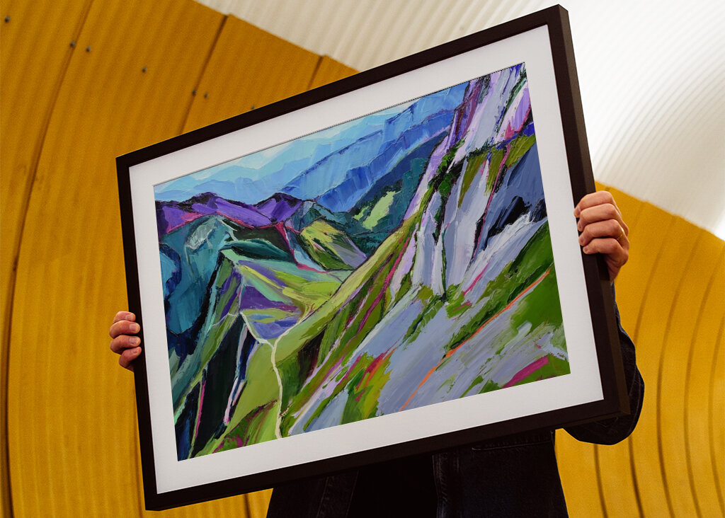 Vibrant Mountain Path