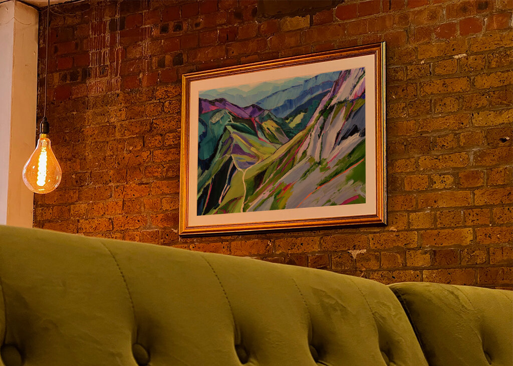 Vibrant Mountain Path