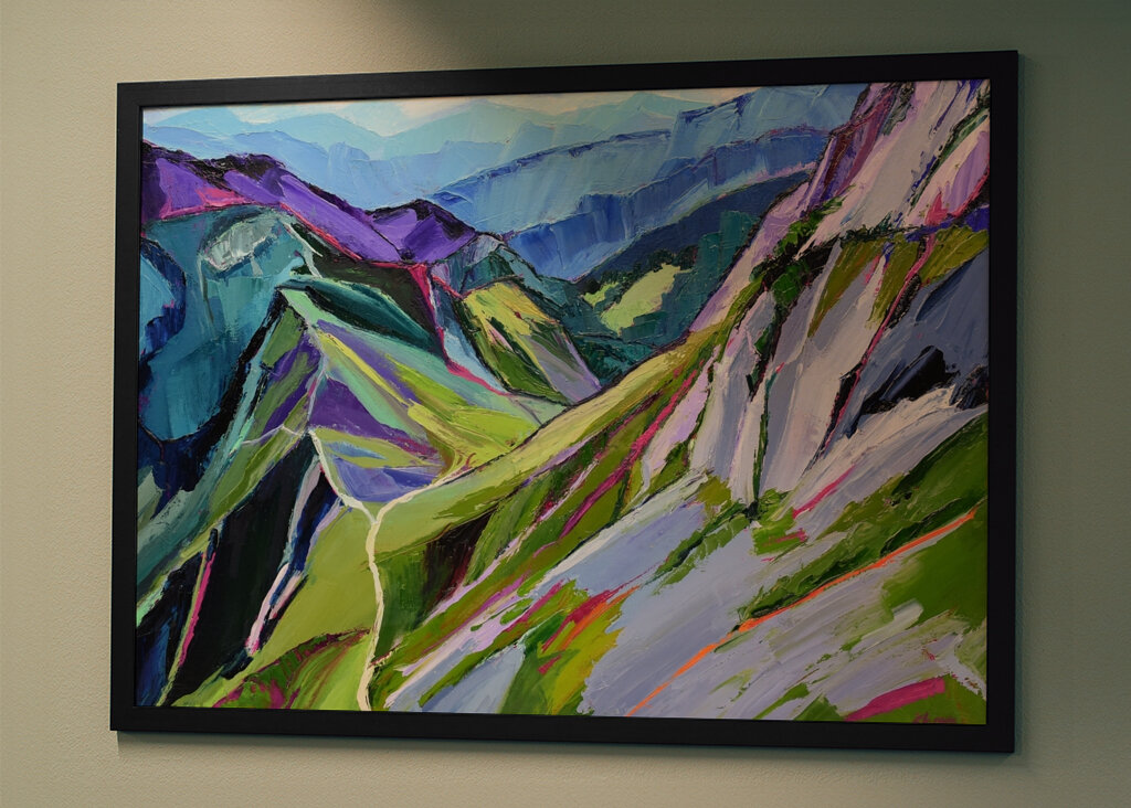 Vibrant Mountain Path