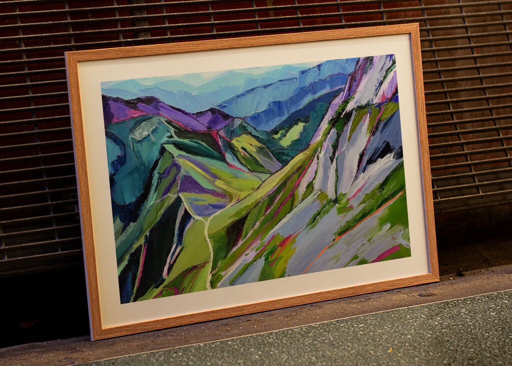 Vibrant Mountain Path