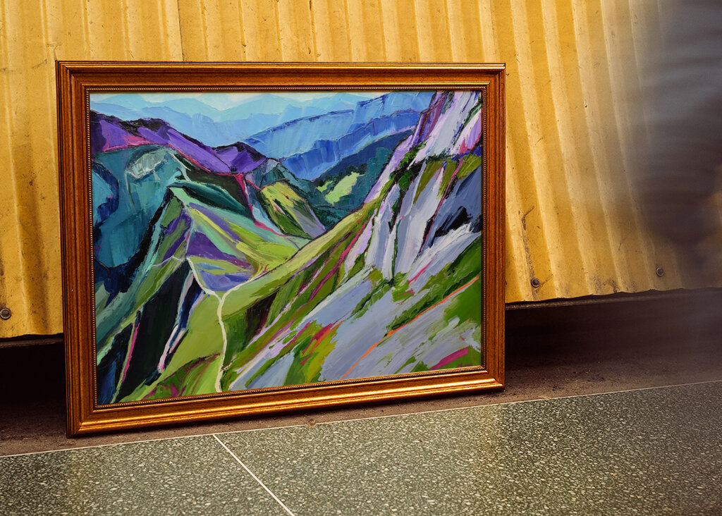 Vibrant Mountain Path