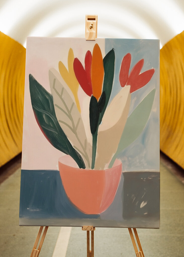 Harmonie des pétales audacieux