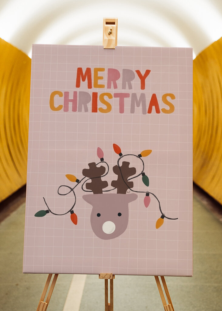 Festliches Rentierleuchten