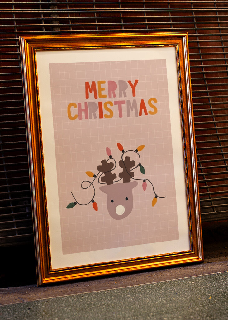 Festliches Rentierleuchten