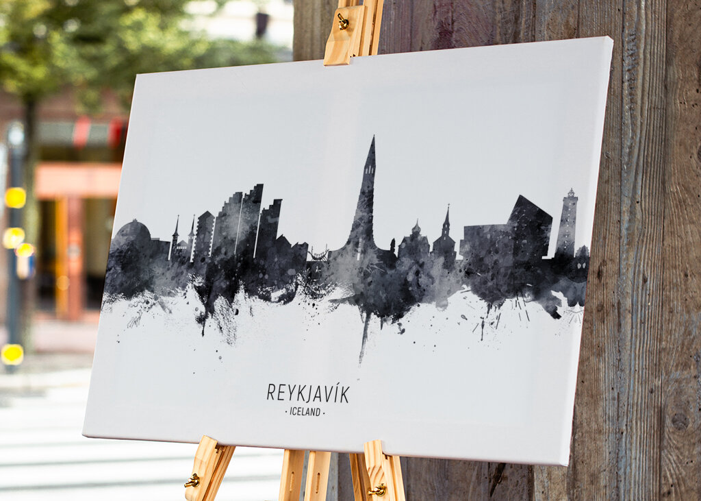 Reykjavík Skyline Ink