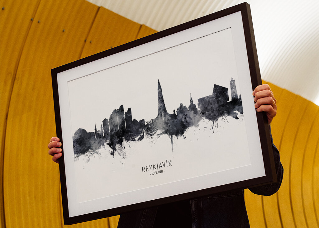 Reykjavík Skyline Ink