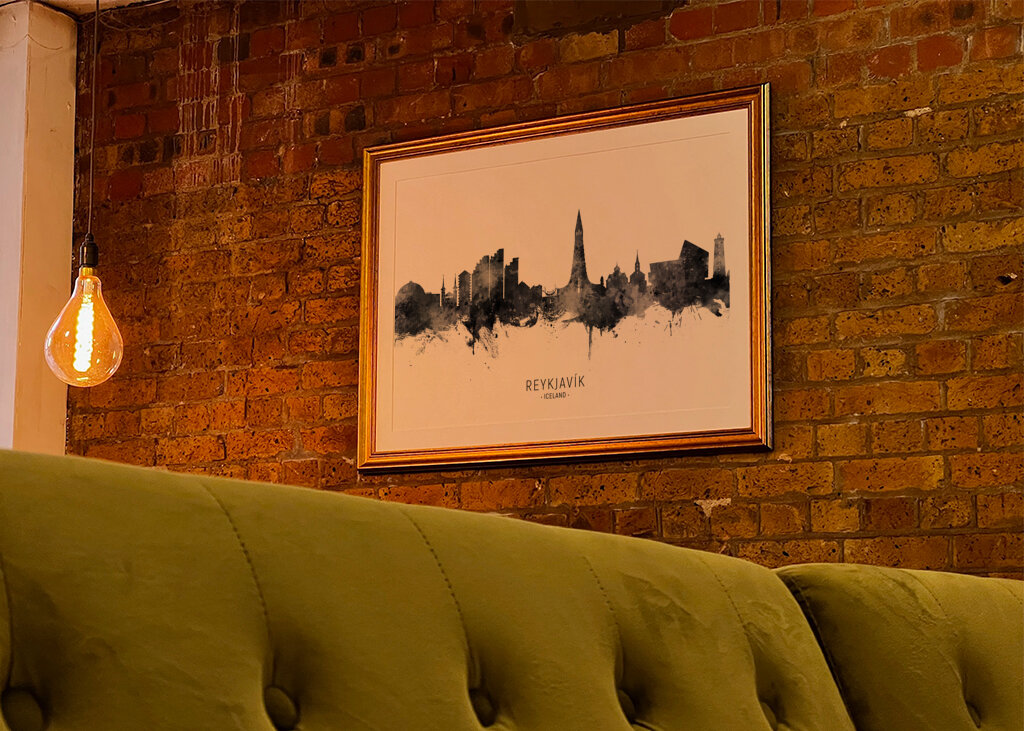 Reykjavík Skyline Ink