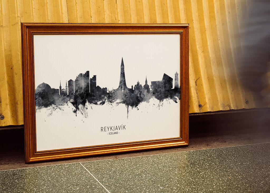 Reykjavík Skyline Ink