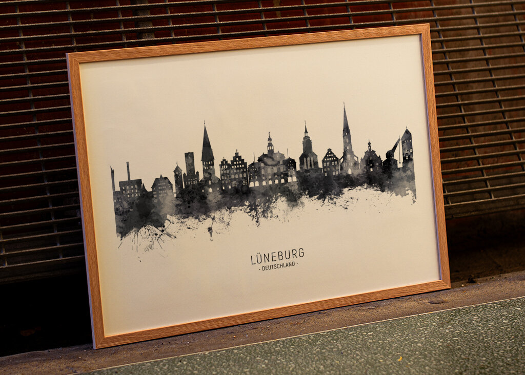 Lüneburger Skyline Silhouette