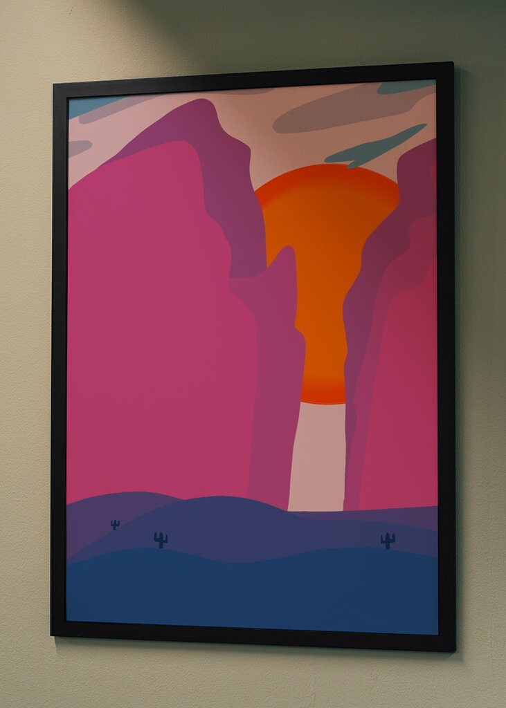 Dämmerung auf der Felsklippe