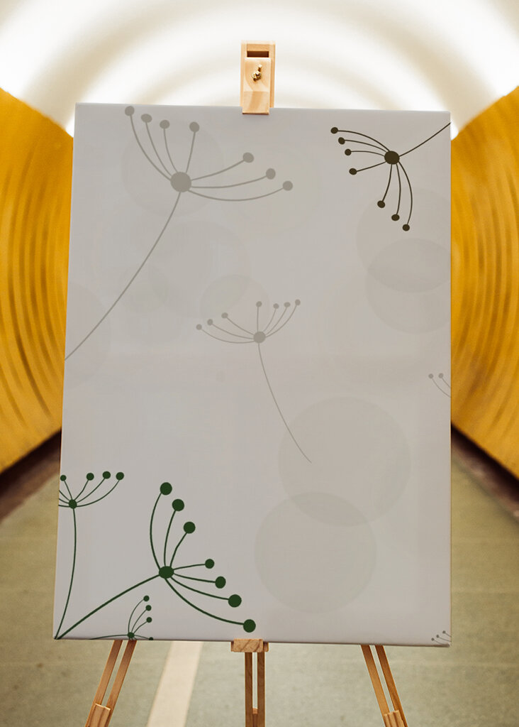 Blumensamen verteilen