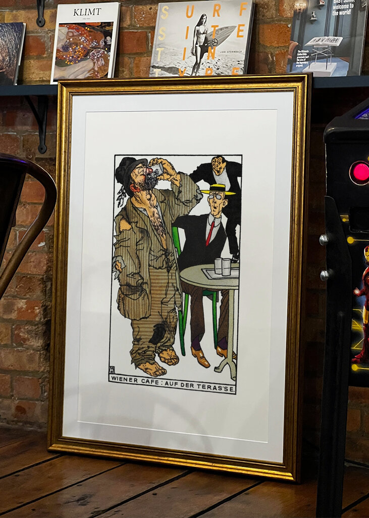 Café vienense na terra