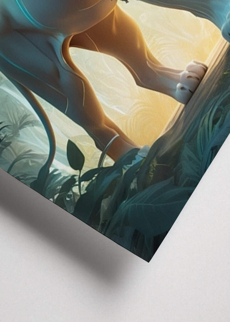 Weißer Löwe im Dschungel