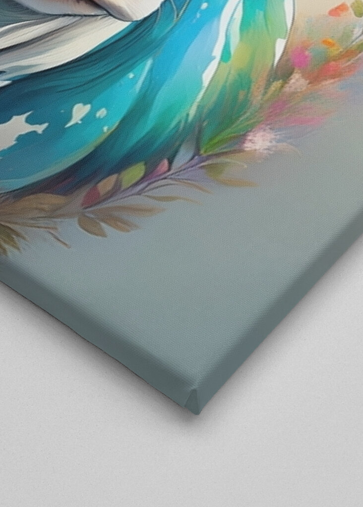 Cow portrait with flowers