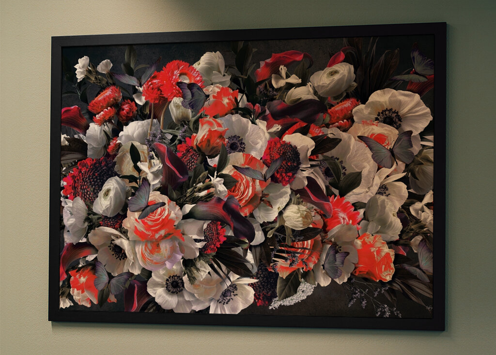 Sommerfugl blomstrer