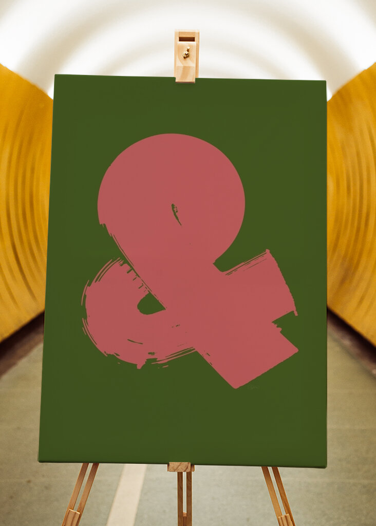 Kontrast zwischen Pink und Grün