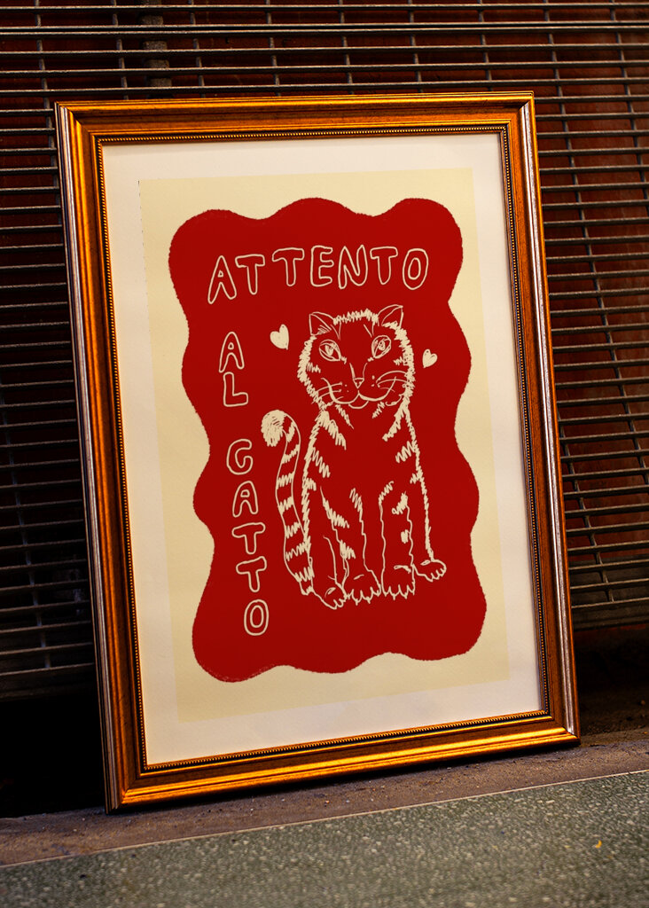 Upozornění: Kočka vpředu