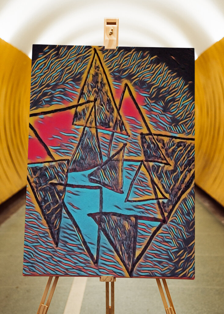 Tér és idő absztrakt művészet