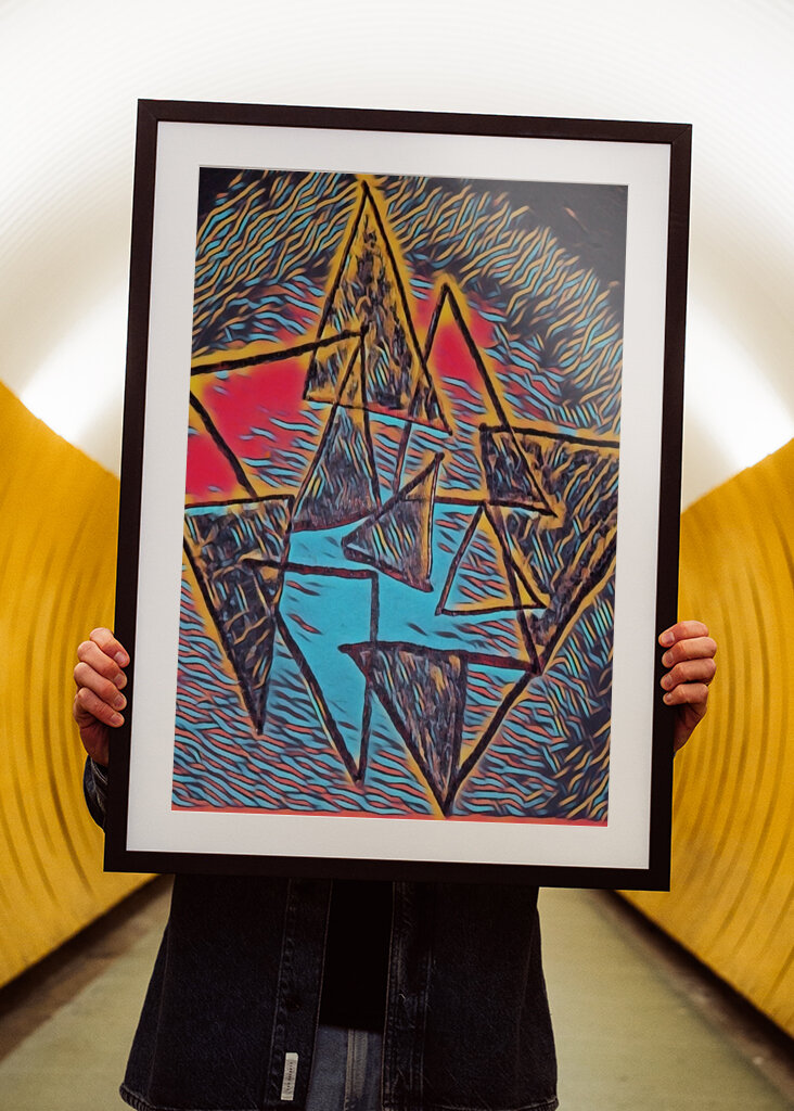 Tér és idő absztrakt művészet